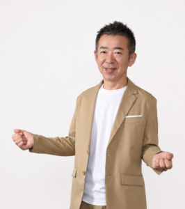 手を広げて語る高橋